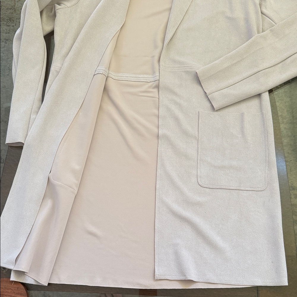 Cream Open Front Cardigan - Picture 4 of 9